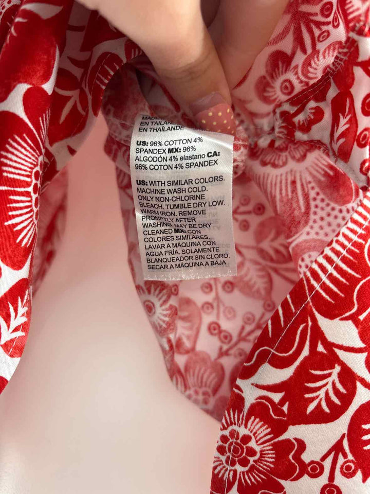 Size XL Chico's Red Print Shirt
