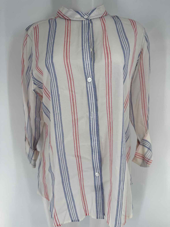 Size 14 FOXCROFT White Print Shirt
