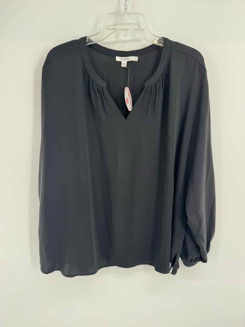 Size 1X Chico's Black Shirt