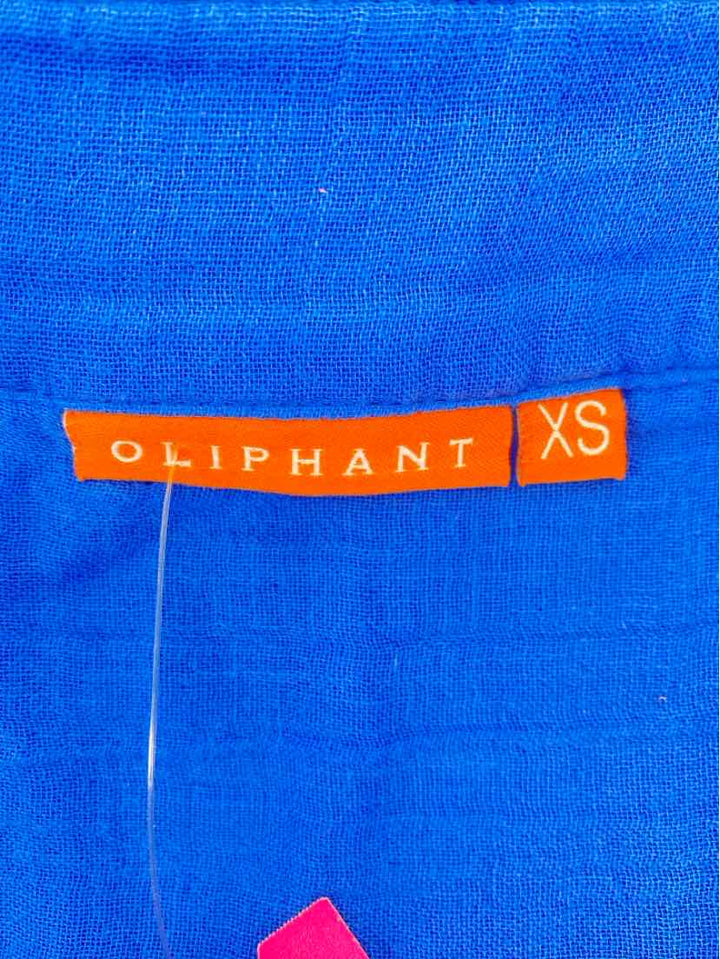 Size XS OLIPHANT Blue Cotton Dress