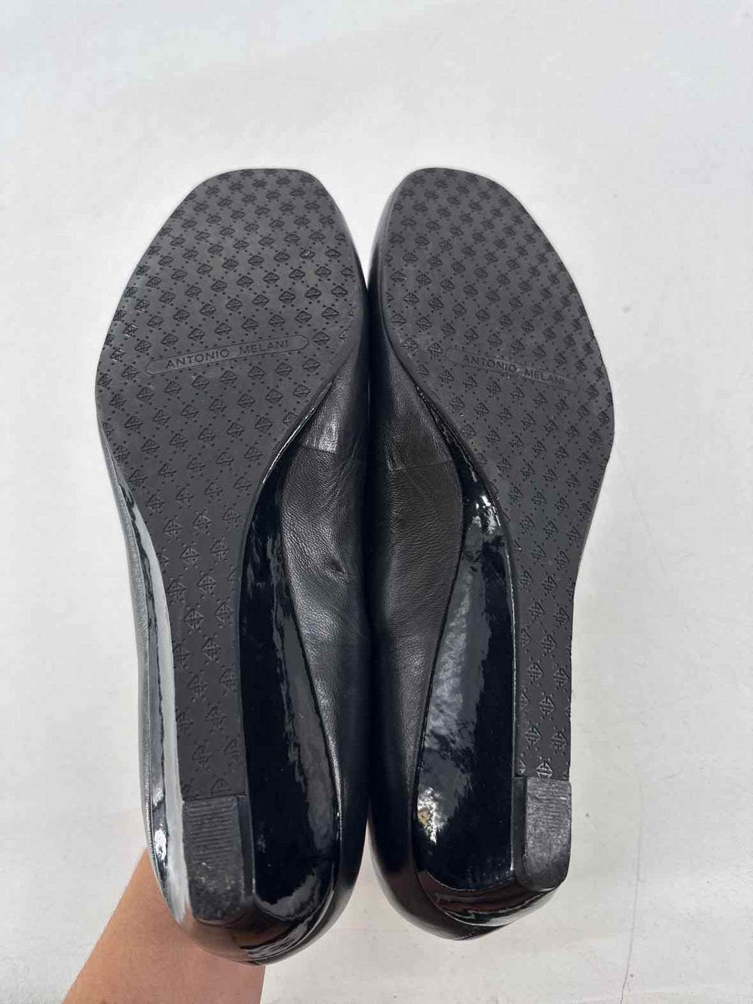 Shoe Size 10 ANTONIO MELANI Black Flats