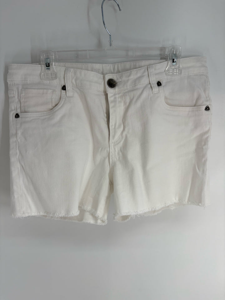 Size 12 KUT White Shorts