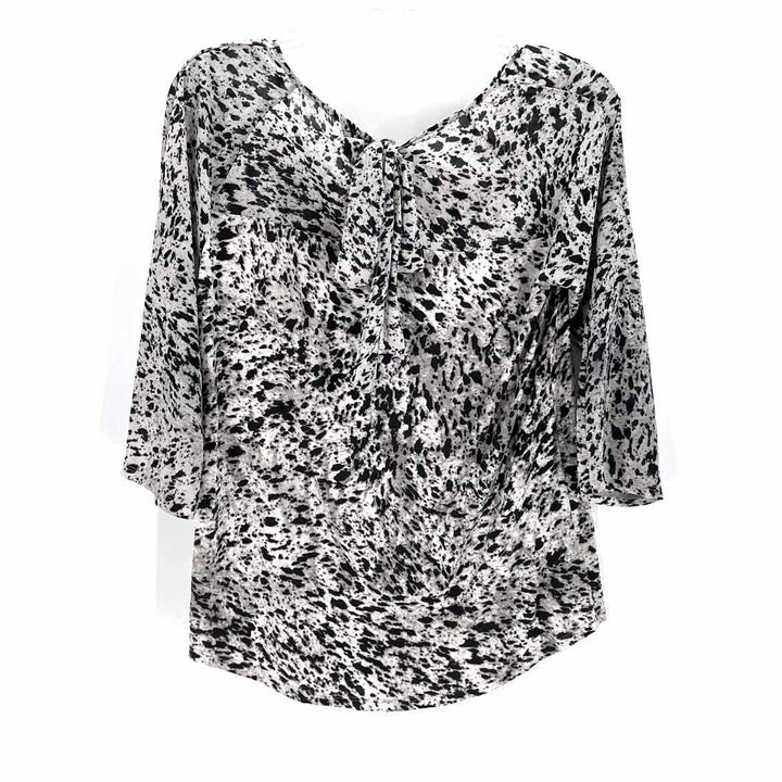 Size M Ann Taylor Black/White Shirt
