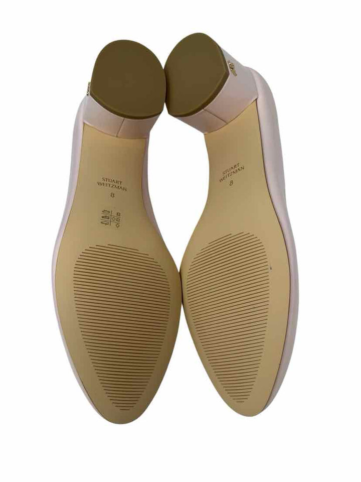 Shoe Size 8 Stuart Weitzman Pink Leather Patent Pumps