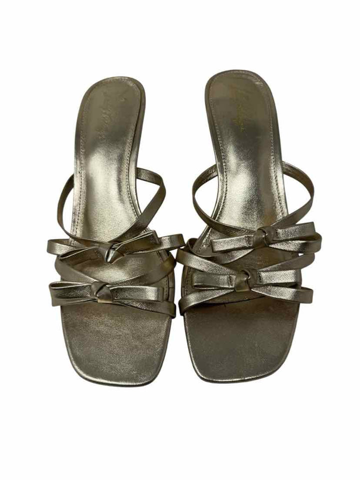 Shoe Size 9 Lilly Pulitzer Gold Leather Sandals