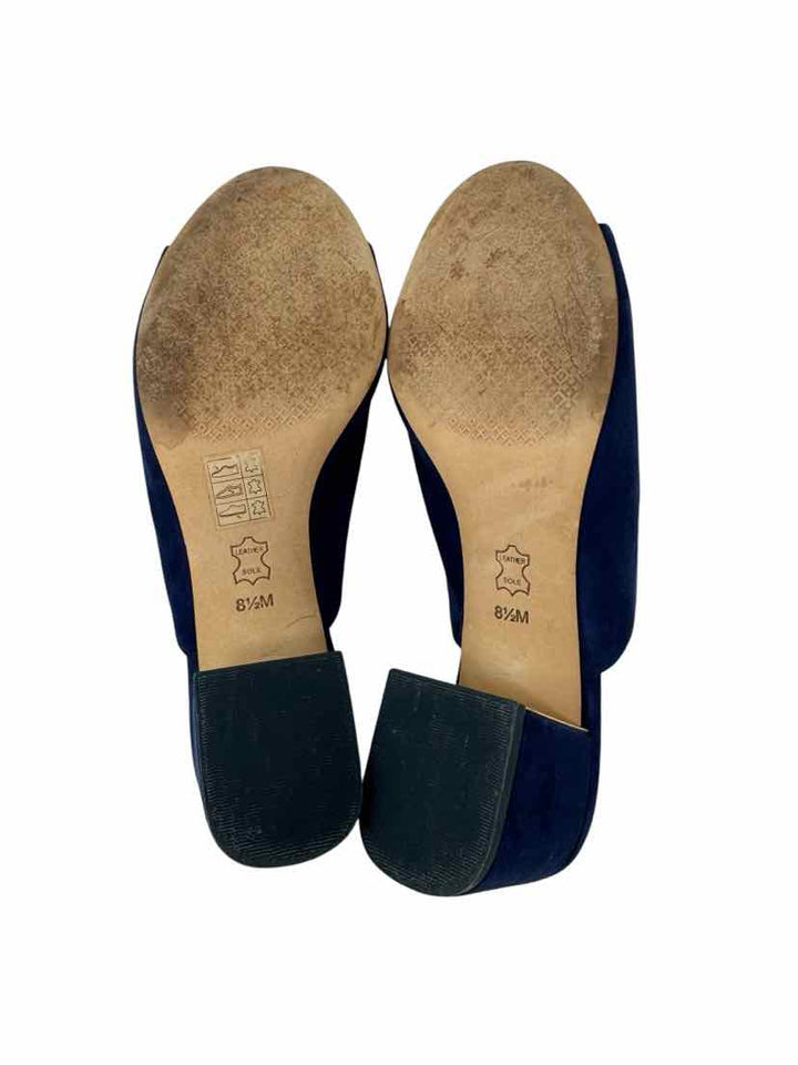 Size 8.5 Tory Burch Navy Suede Shirt