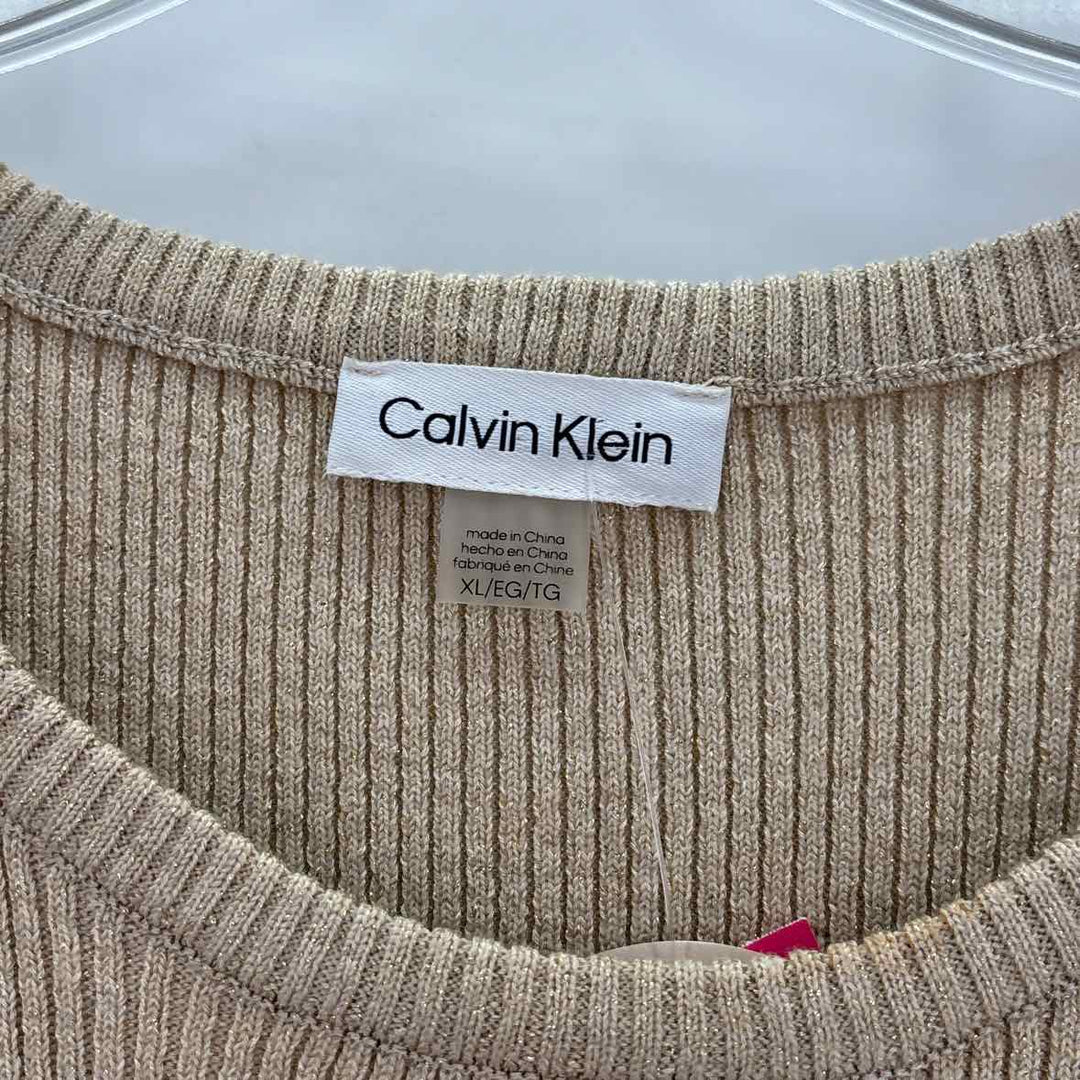 Size XL Calvin Klein Gold Dress