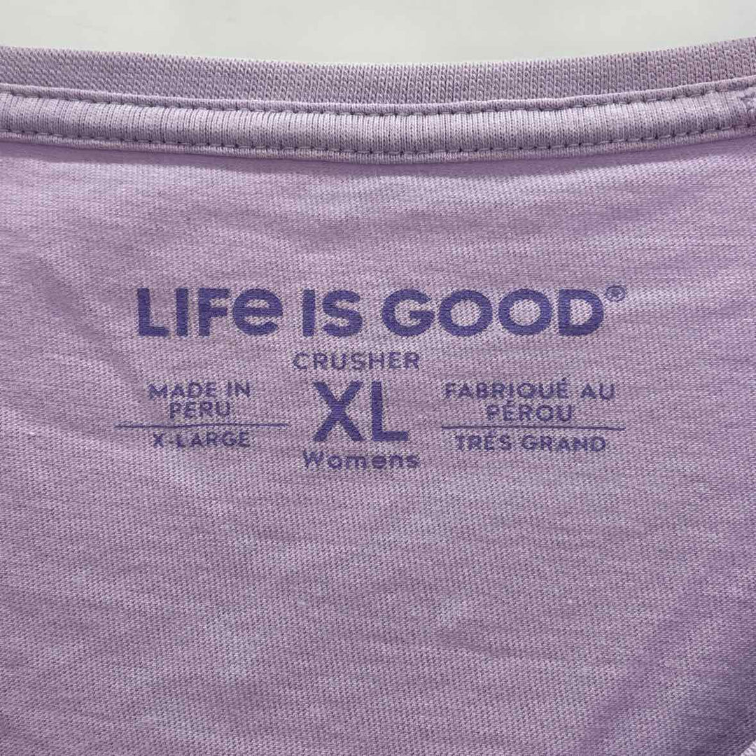Size XL LIFE IS GOOD Lavender Knit Shirt