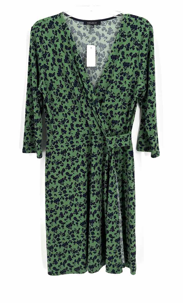 Size L Green Print Dress