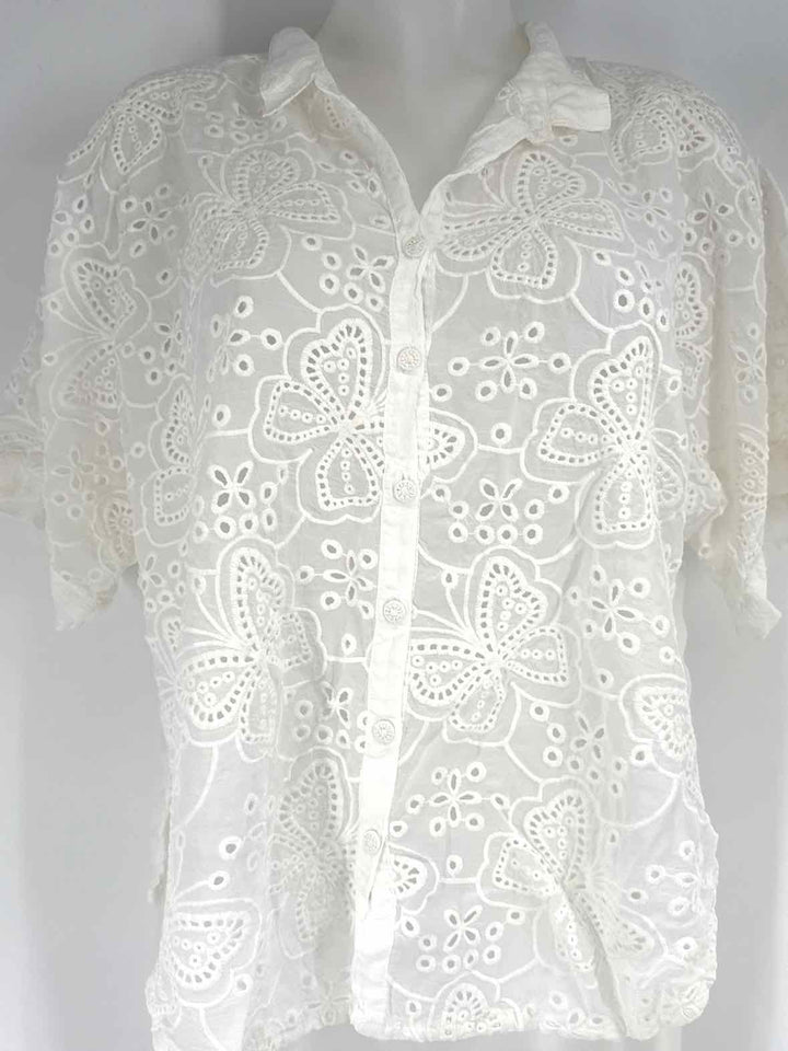 Size XL Johnny Was White Shirt