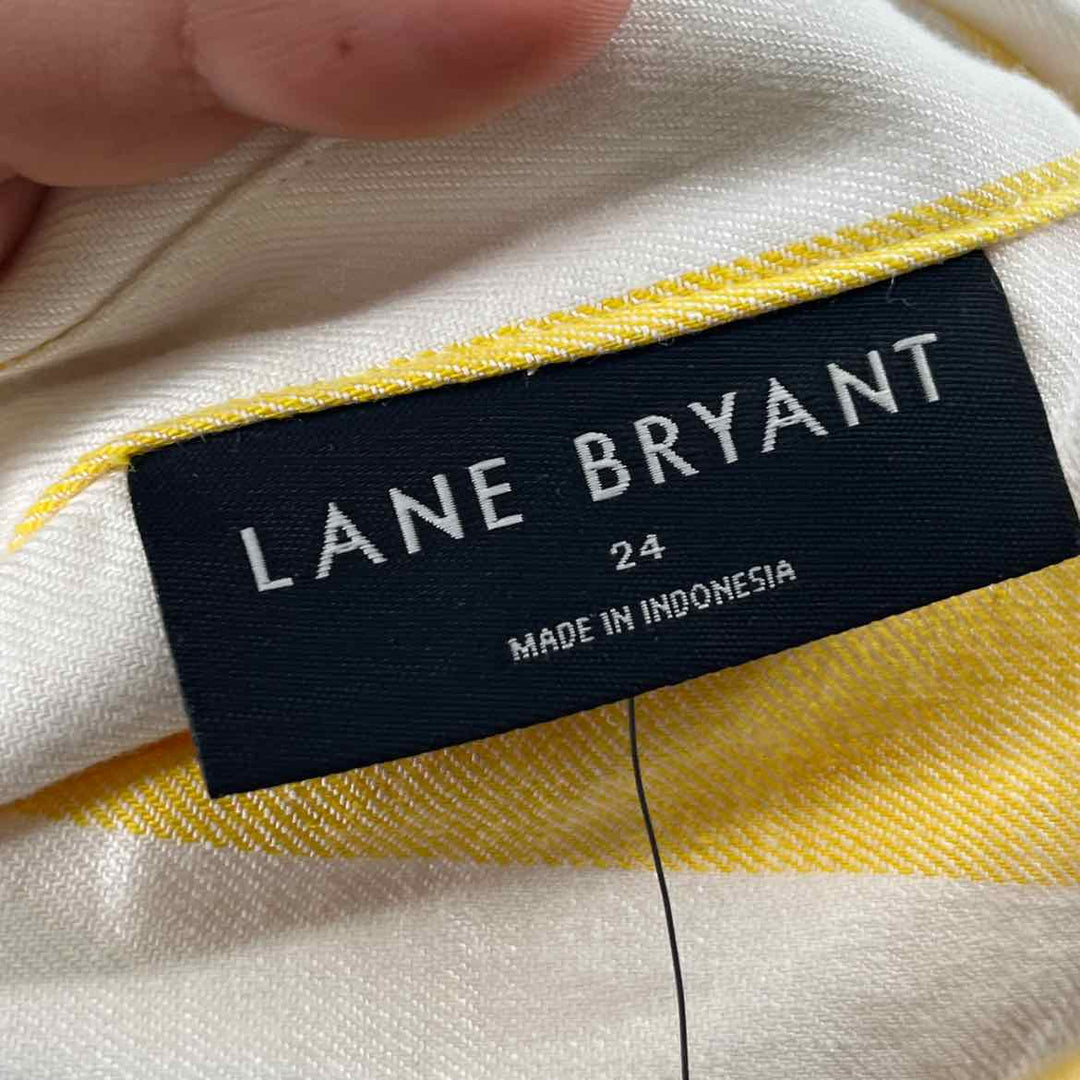 Size 24 LANE BRYANT Yellow Print Romper