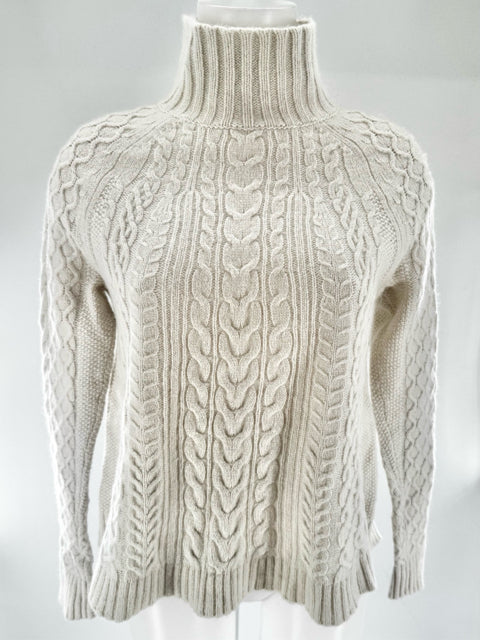 Size S Ann Taylor Ivory Knit Sweater