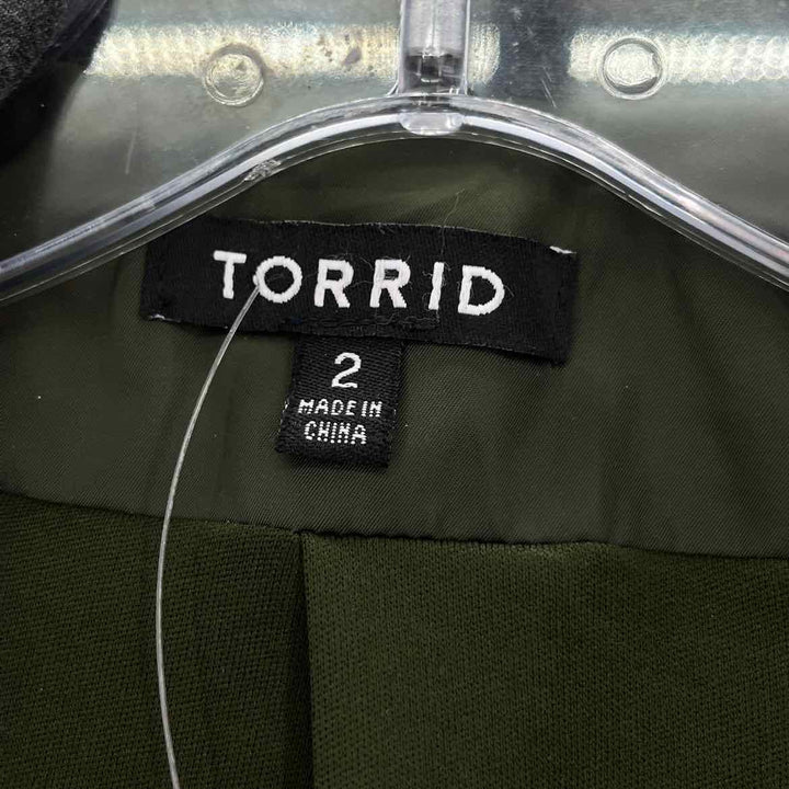 Size 2 Torrid Green Jacket