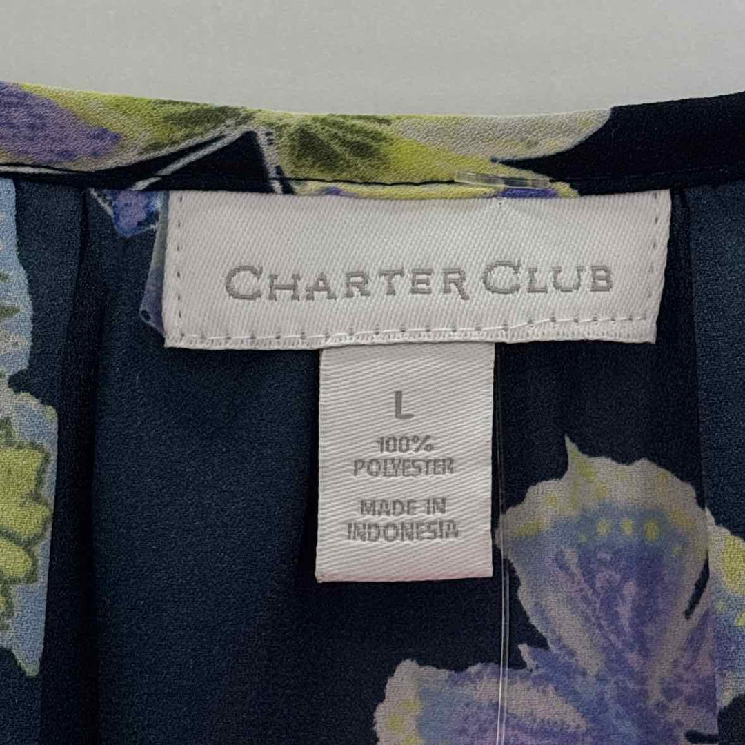 Size L CHARTER CLUB Navy Shirt