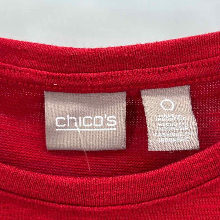 Size S Chico's Red Shirt