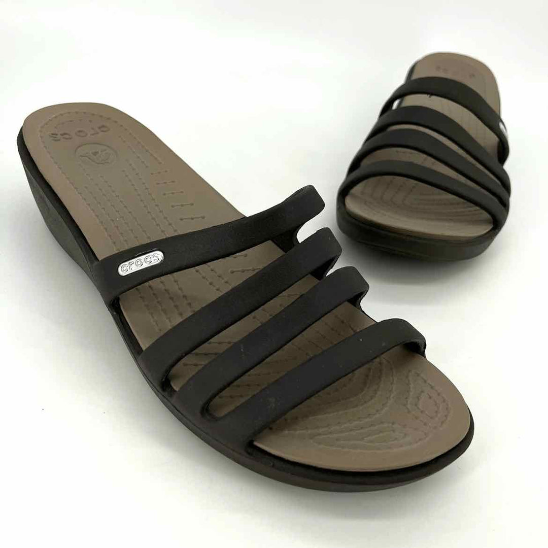 Shoe Size 10 Crocs Brown Sandals