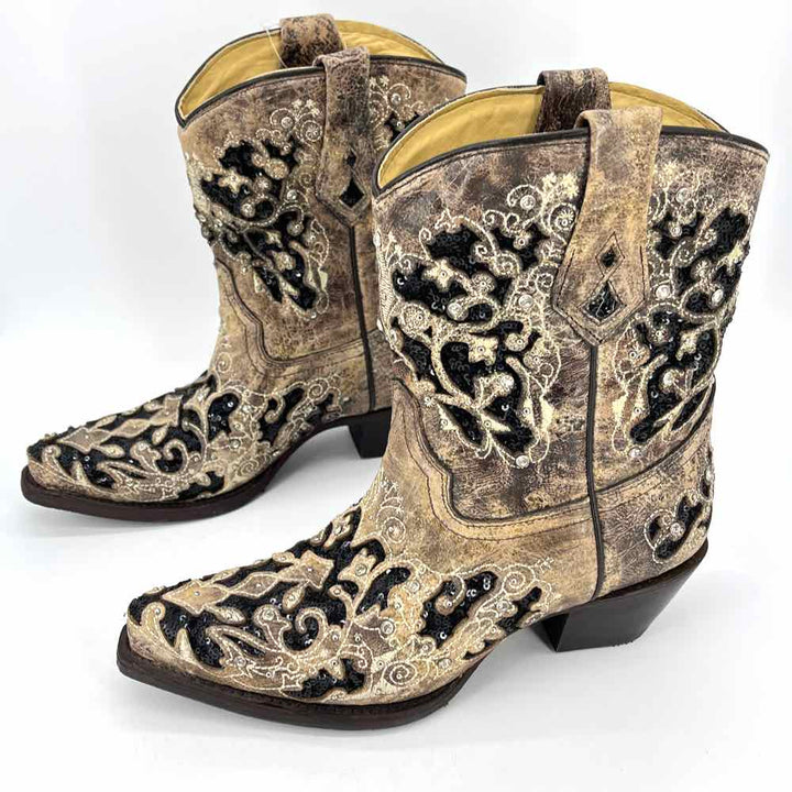 Shoe Size 8 CORRAL Tan Leather Boots