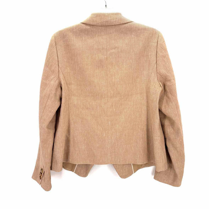 Size 10 Talbots TAN PRINT Blazer