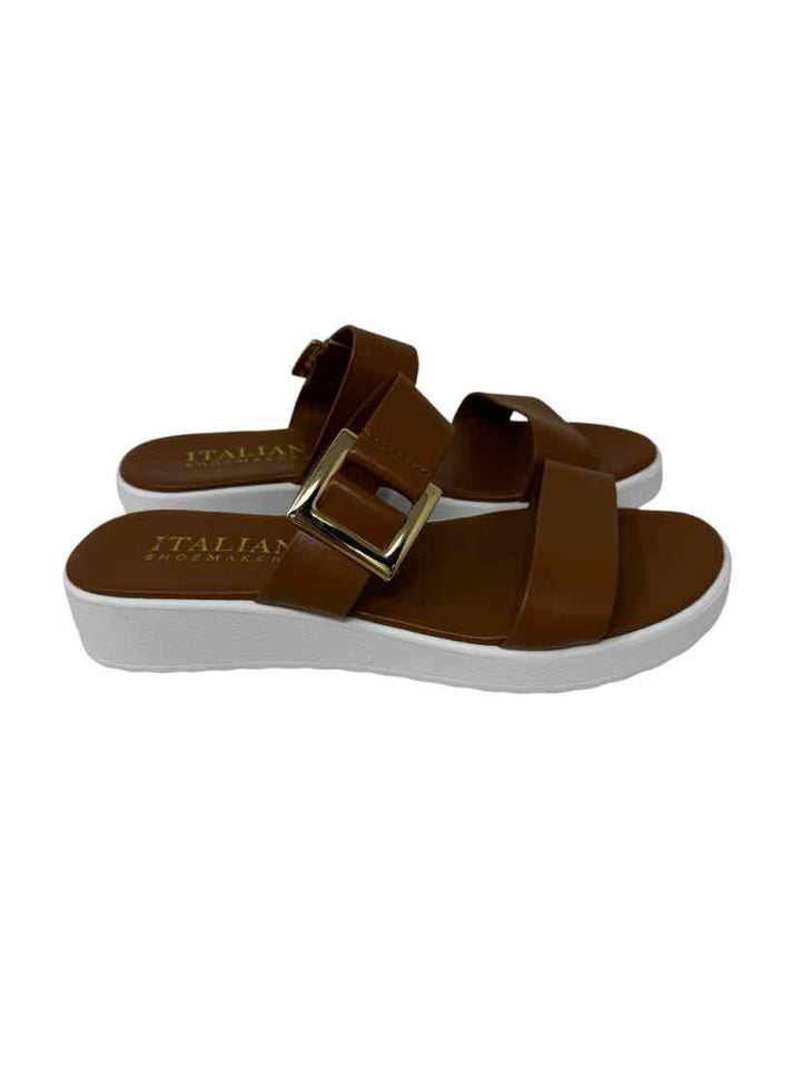 Shoe Size 8.5 ITALIAN SHOEMAKERS Camel Sandals