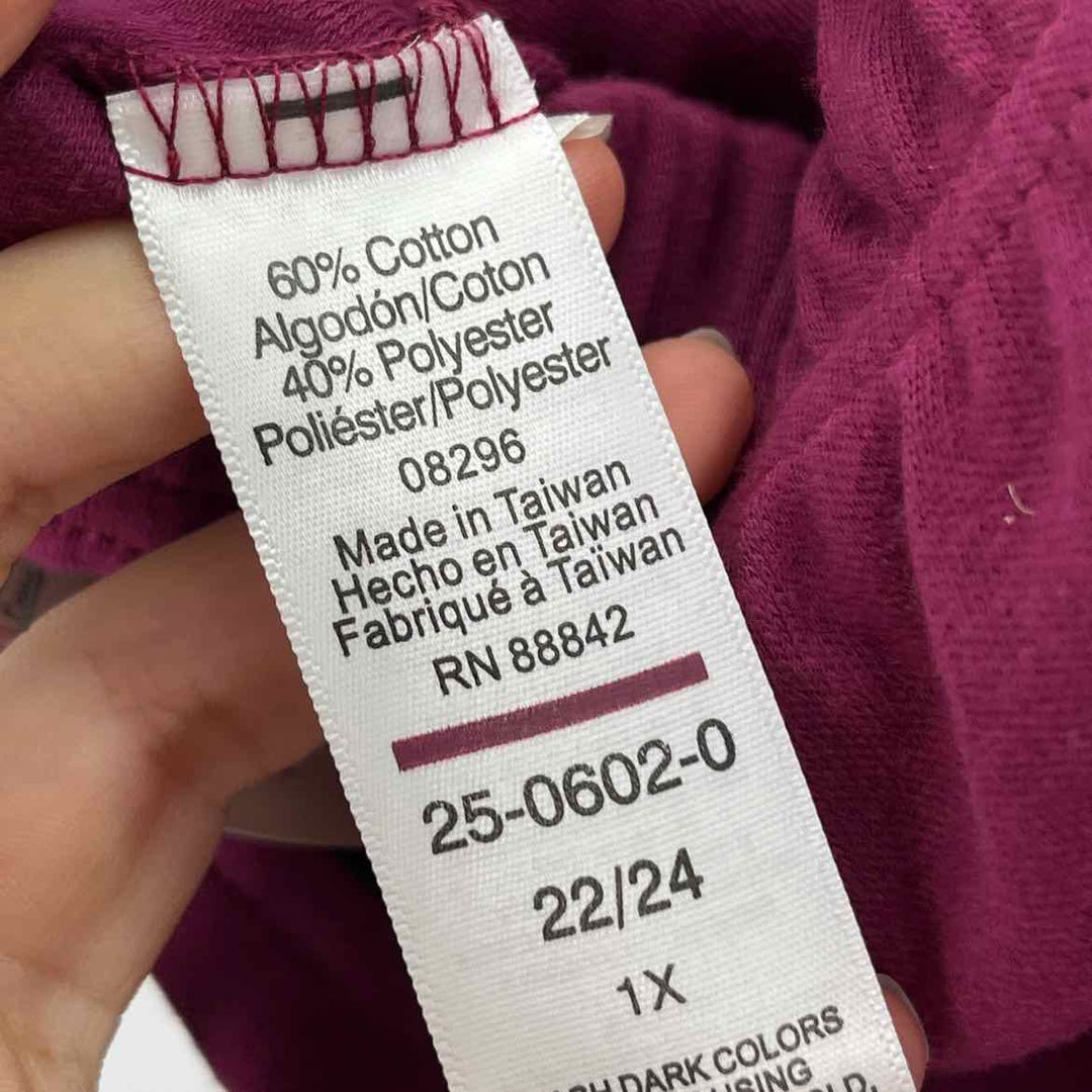 Size 22/24 WOMAN WITHIN Purple Knit Pants