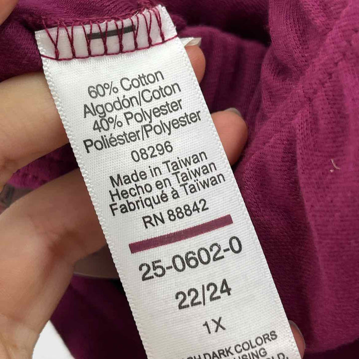 Size 22/24 WOMAN WITHIN Purple Knit Pants