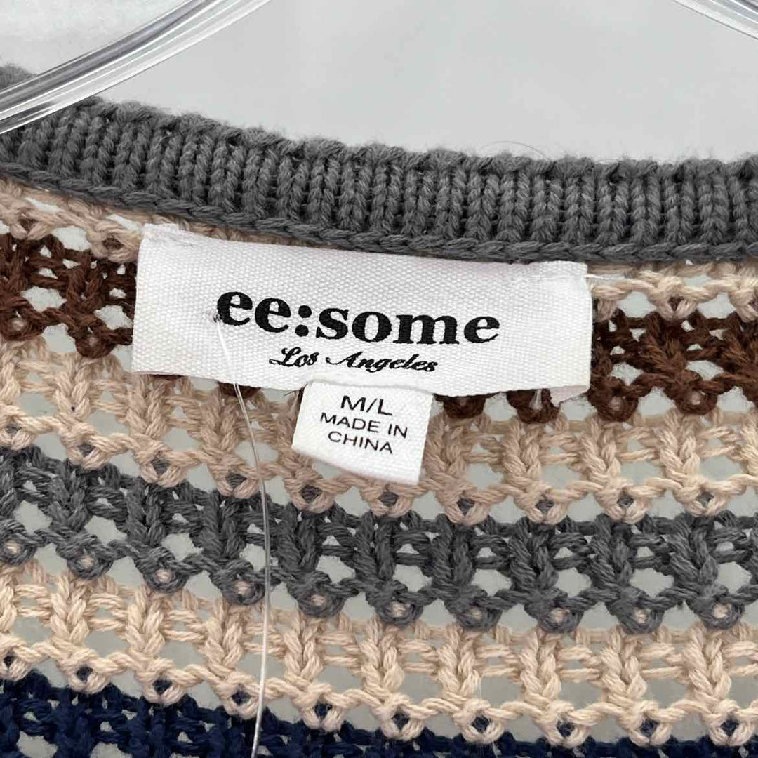Size M/L Brown Knit Sweater