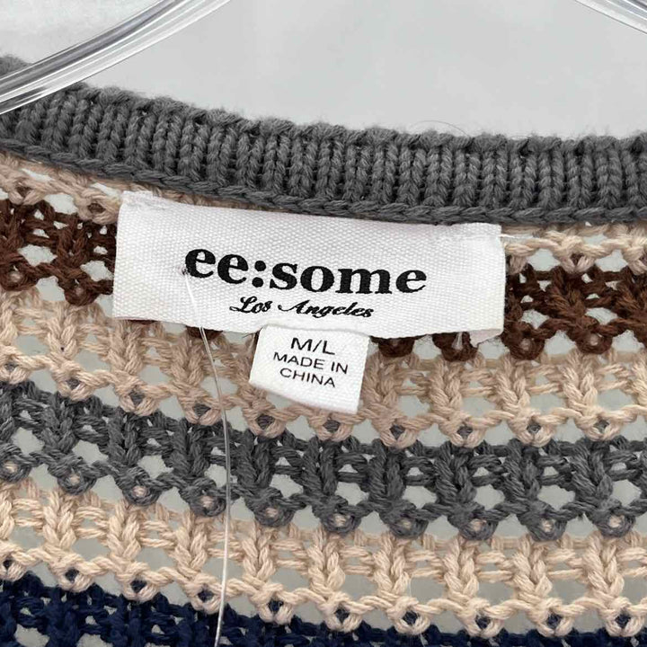 Size M/L Brown Knit Sweater