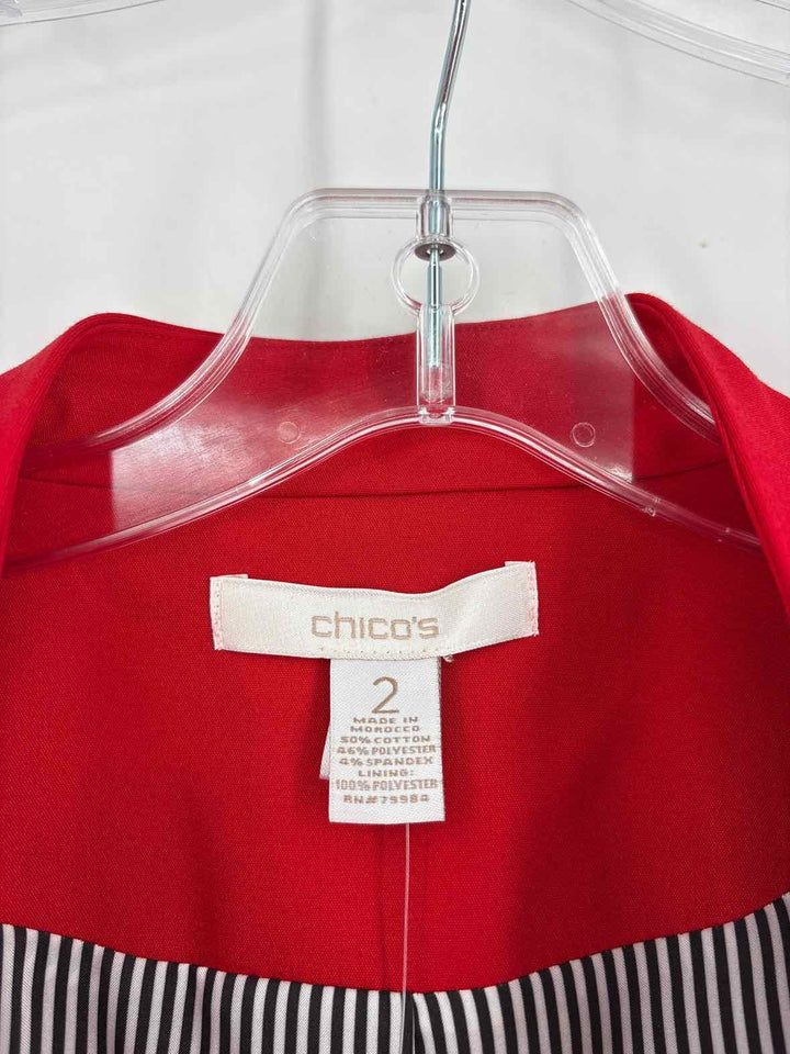 Size L Chico's Red Blazer