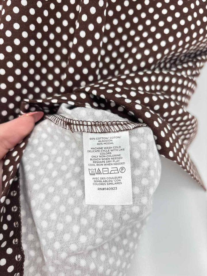Size L LOFT Brown Shirt