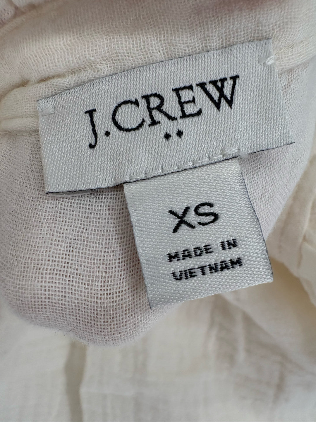 Size XS J Crew Cream Shirt