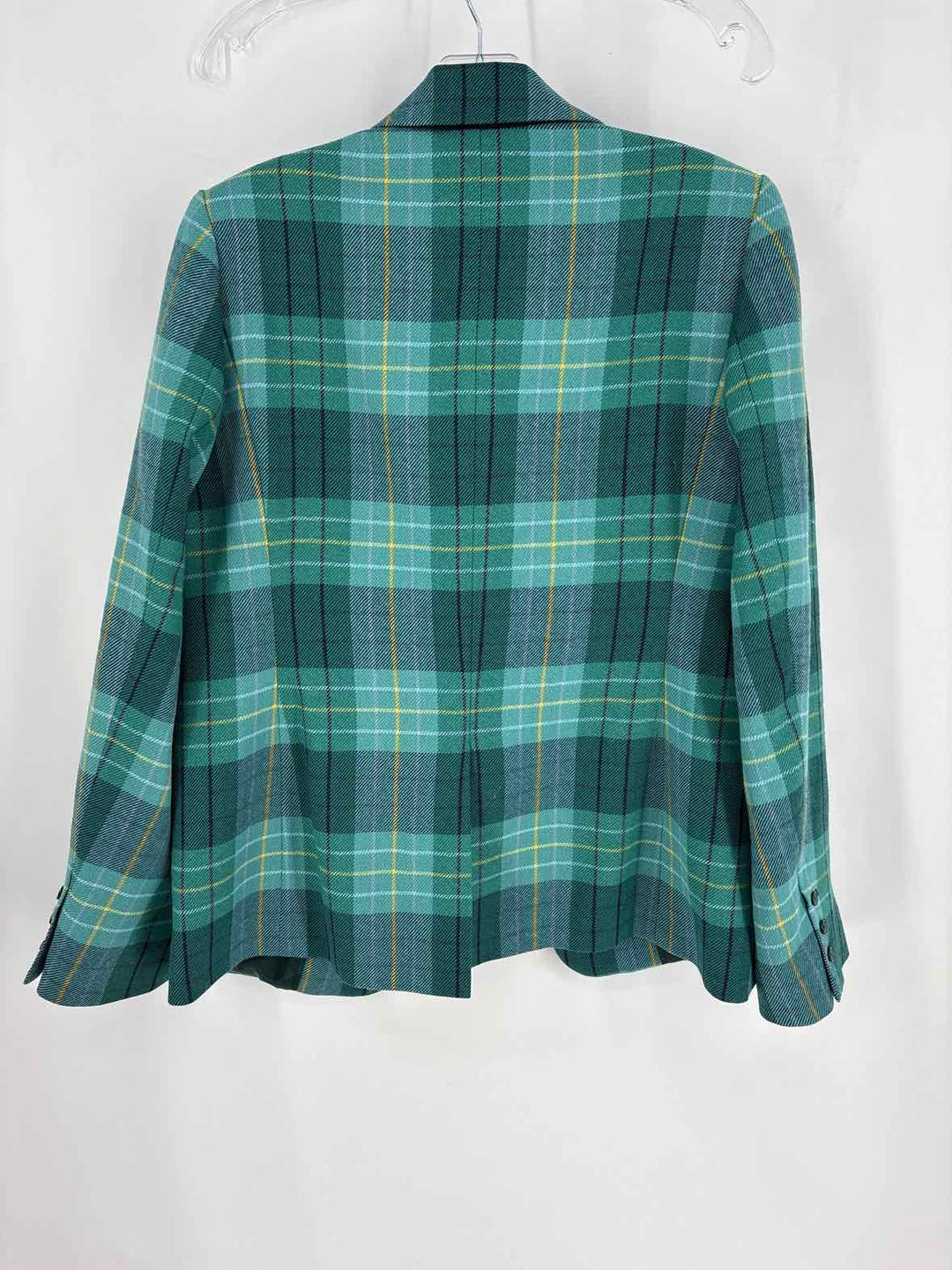 Size 8 Kate Spade Green Print Blazer