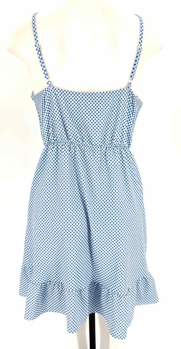 Size L Blue Print Dress