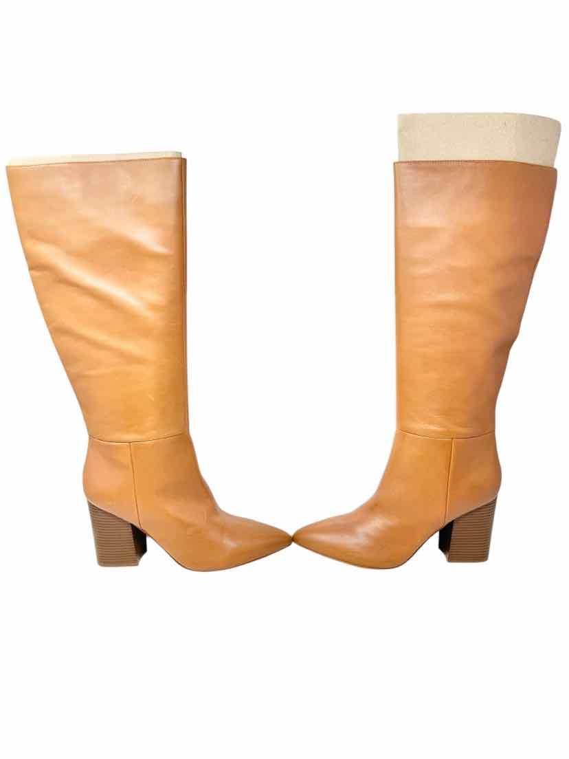 Shoe Size 10 Nine West Tan Leather Boots