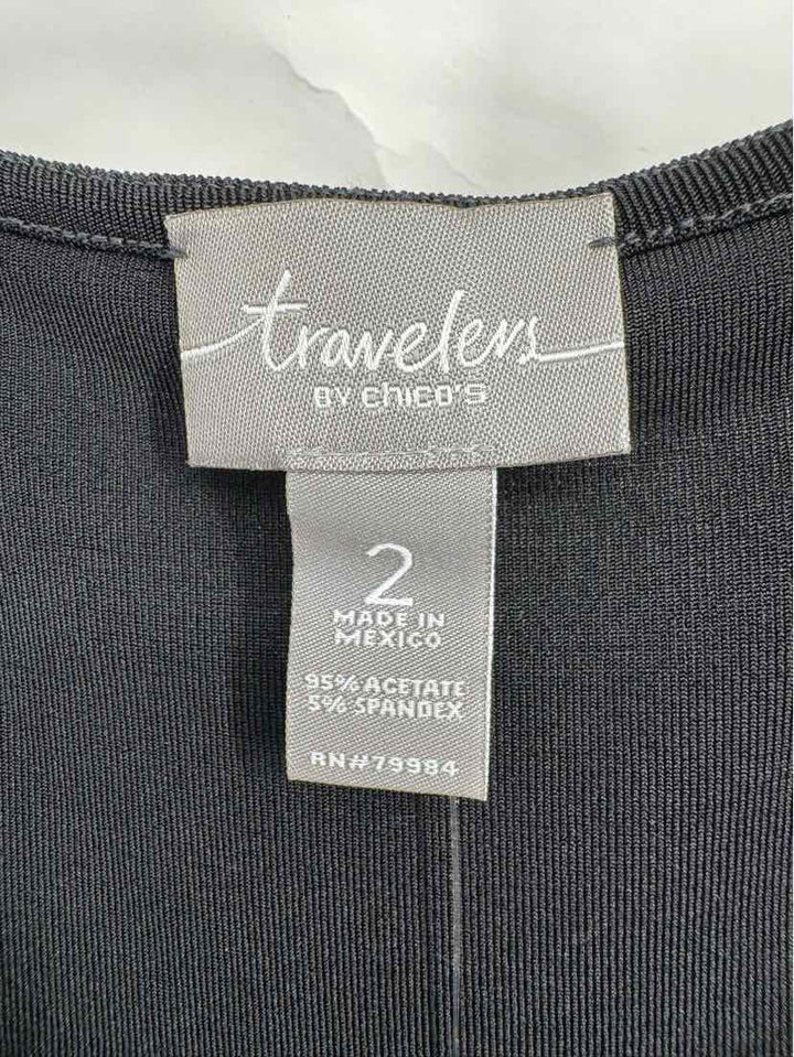 Size L Chico's Black Shirt