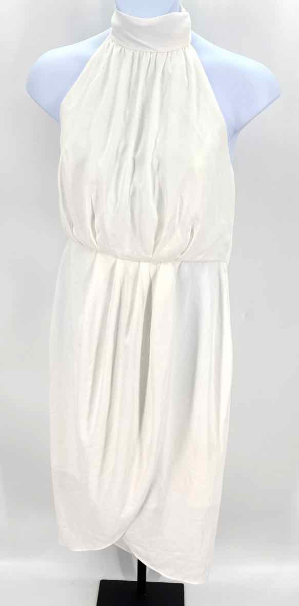 Size 16 CITY CHIC White Sateen Dress