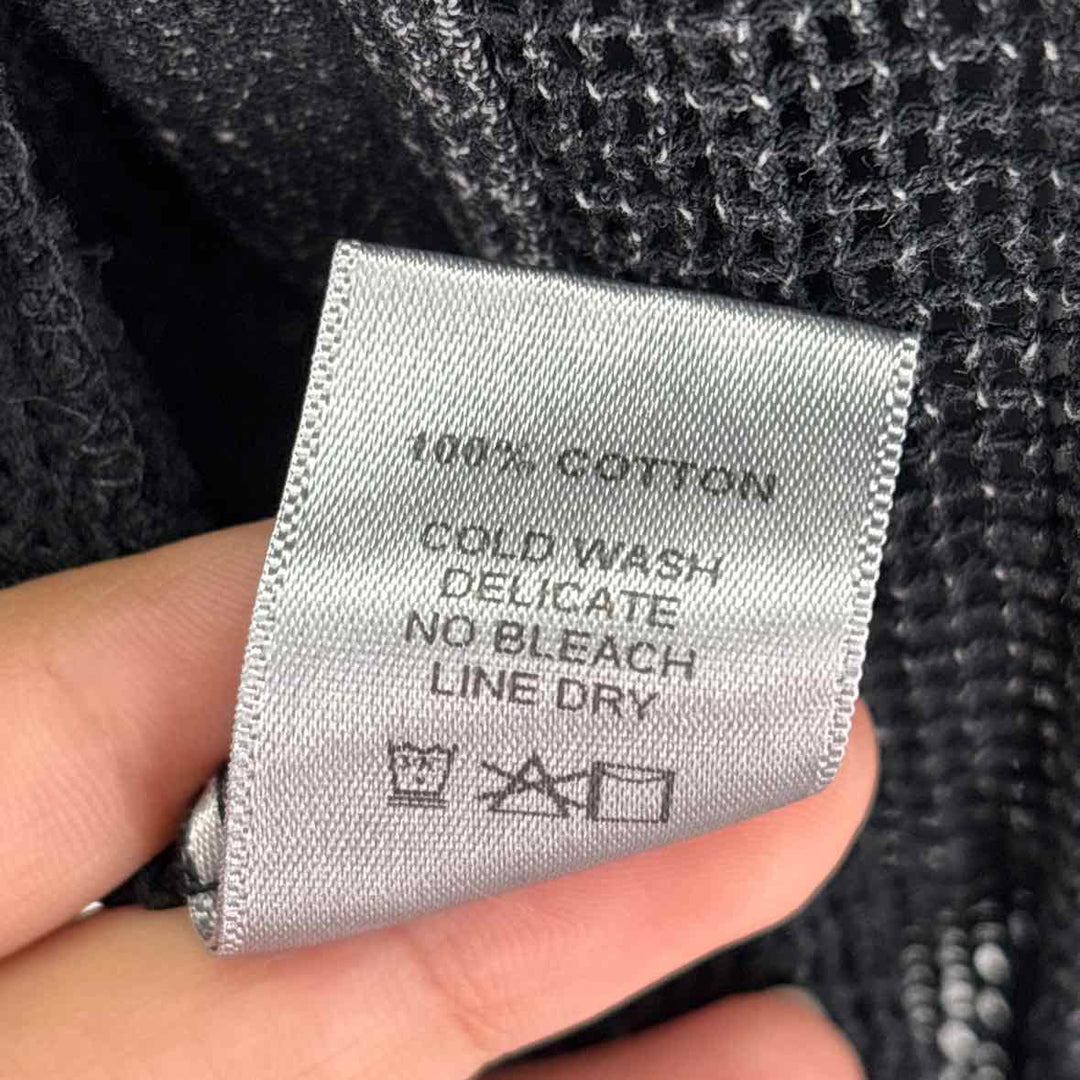 Size XL JESS & JANE Black Mesh Cardigan