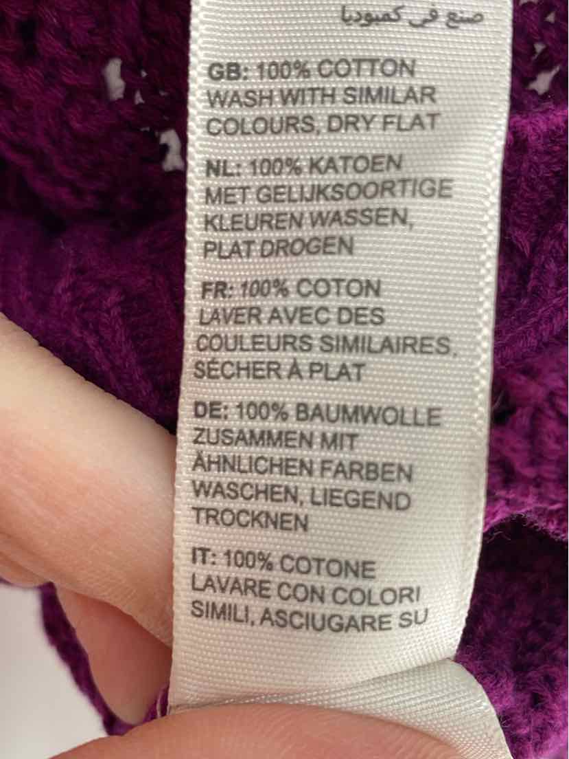 Size 10 Fuschia Knit Cardigan