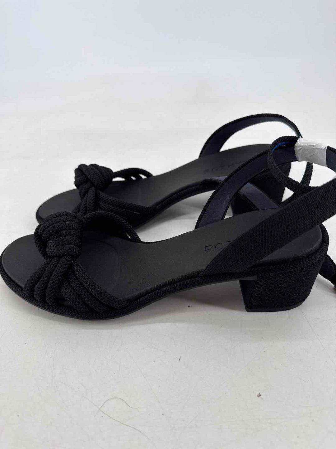 Shoe Size 9 ROTHY'S Black Knit Sandals