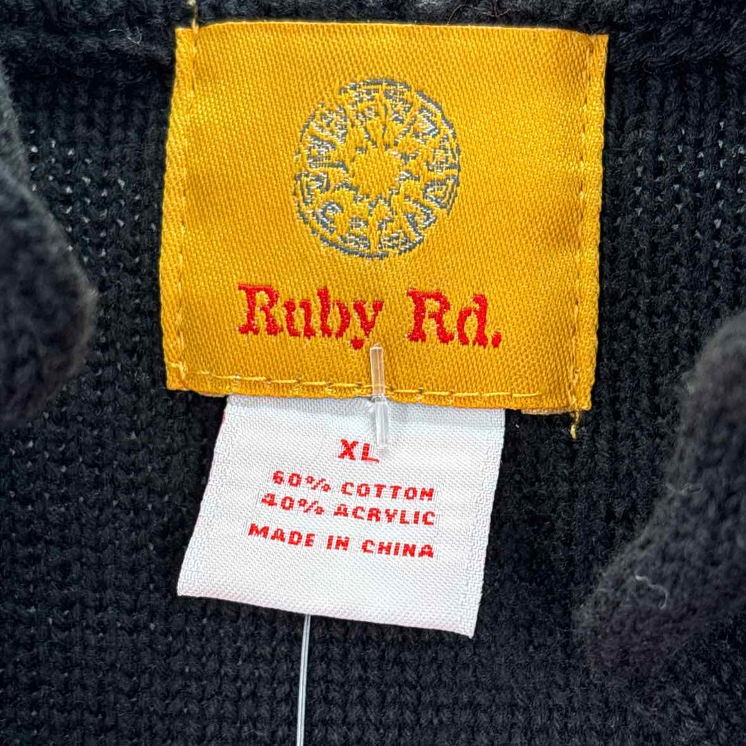 Size XL Ruby Rd Black Knit Sweater