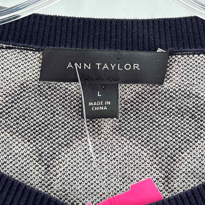 Size L Ann Taylor Navy Sweater