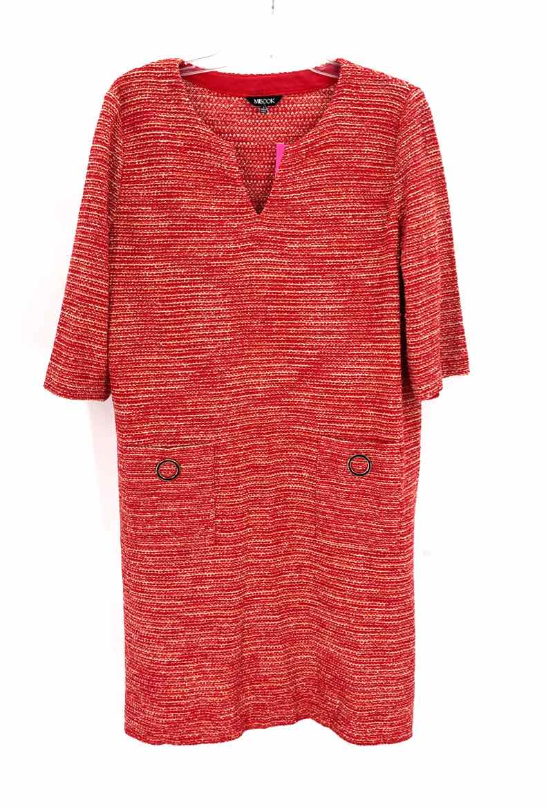 Size L MISOOK Red Print Dress