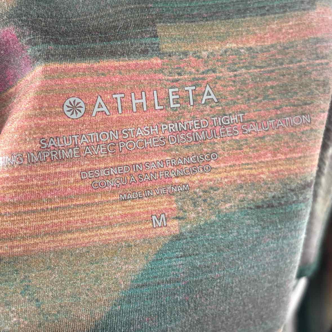 Size M Athleta Multi-Color Pants