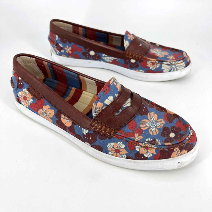 Shoe Size 8 Cole Haan Multi-Color Leather Canvas Loafers