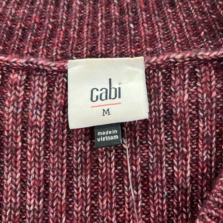 Size M CABI Burgundy Knit Sweater