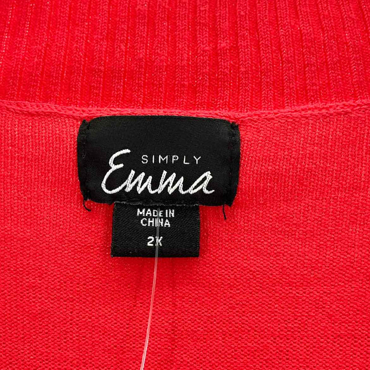 Size 2X Red Knit Sweater
