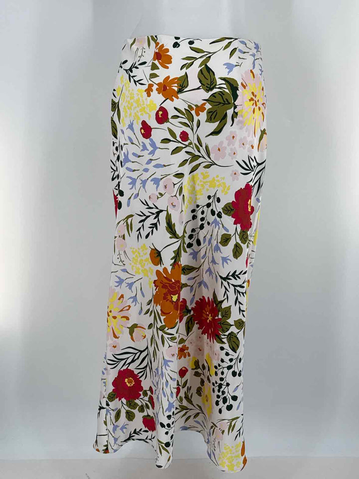 Size S RACHEL ZOE White Print Skirt