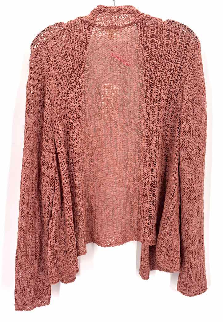 Size 3X Eileen Fisher Salmon Knit Cardigan