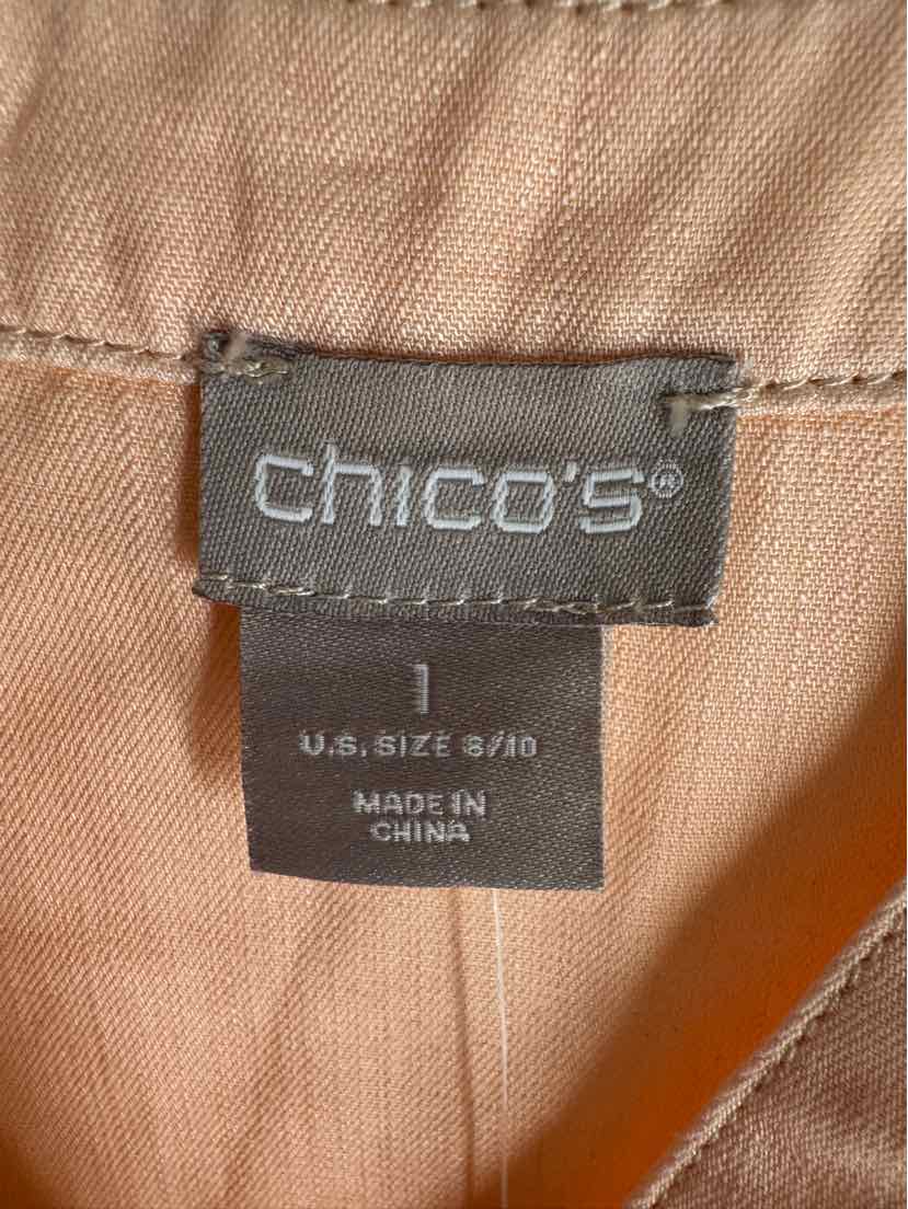 Size M Chico's Peach Shirt