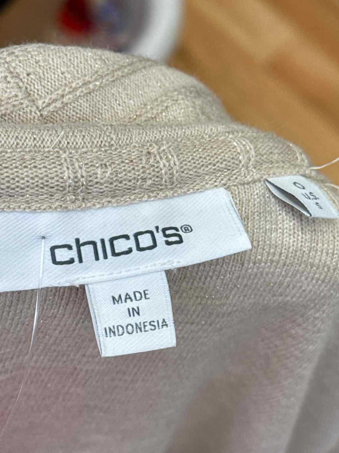 Size S Chico's Tan Sweater