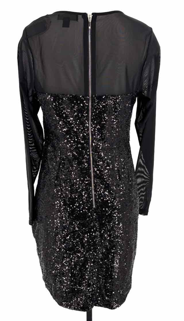 Size XL Forever 21 Black Mesh Sequined Dress